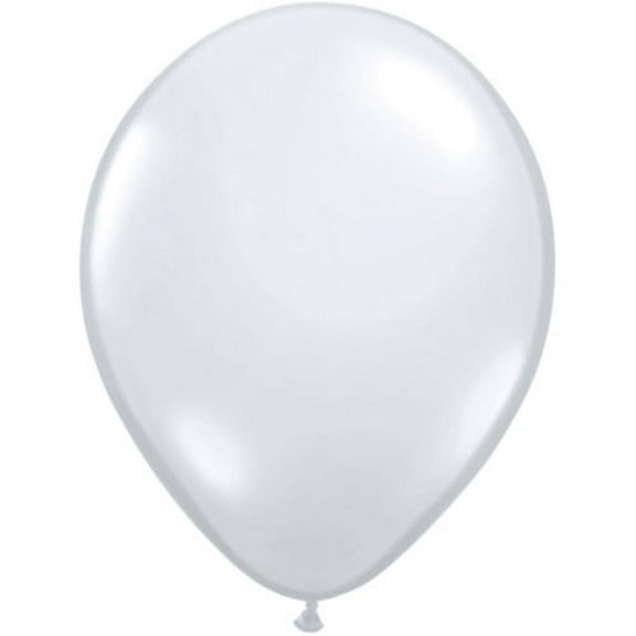 Qualatex - 5 Diamond Clear Latex Balloons (100ct)