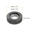thumbnail image 2 of Unique Bargains Roulement à Rouleau à Poulie en PU 20x50x15 mm, Roue de Guidage Revêtue de Polyuréthane pour Usage Industriel, Noir, 2 of 5