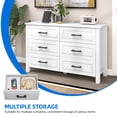 thumbnail image 3 of Uforic Dresser TV Stand,6 Drawer Dressers for Wooden Chest Storage Cabinet with Built-in Power Socket, 3 of 6