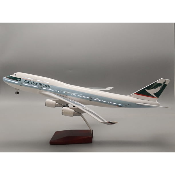 Modelo de avión de simulación de aviación Emirates UAE A380 de 46 cm a escala 1:160 con luces