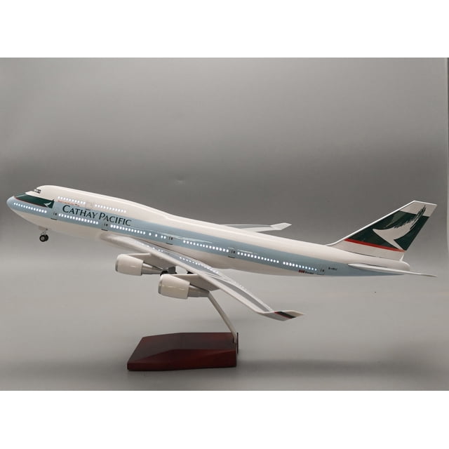 Modelo de avión de simulación de aviación Emirates UAE A380 de 46 cm a escala 1:160 con luces