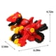 thumbnail image 3 of onlyliua para Interior/Exterior Coche de Deformación de Dinosaurios con Colisión Infantil, Juguete de Deformación de Coche de Ingeniería para Niños, 3 of 7