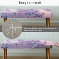 thumbnail image 4 of Jiueut Butterfly Hydrangea Print Dining Bench Slipcover, Breathable Bench Seat Protector Cover with Elastic Band Dustproof Rectangle Seat Cushion Long Chair Cover for Home Hotel, 4 of 7