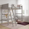 thumbnail image 1 of Your Zone Kiarah Twin Loft Bed with Ladder, Gray, 1 of 7
