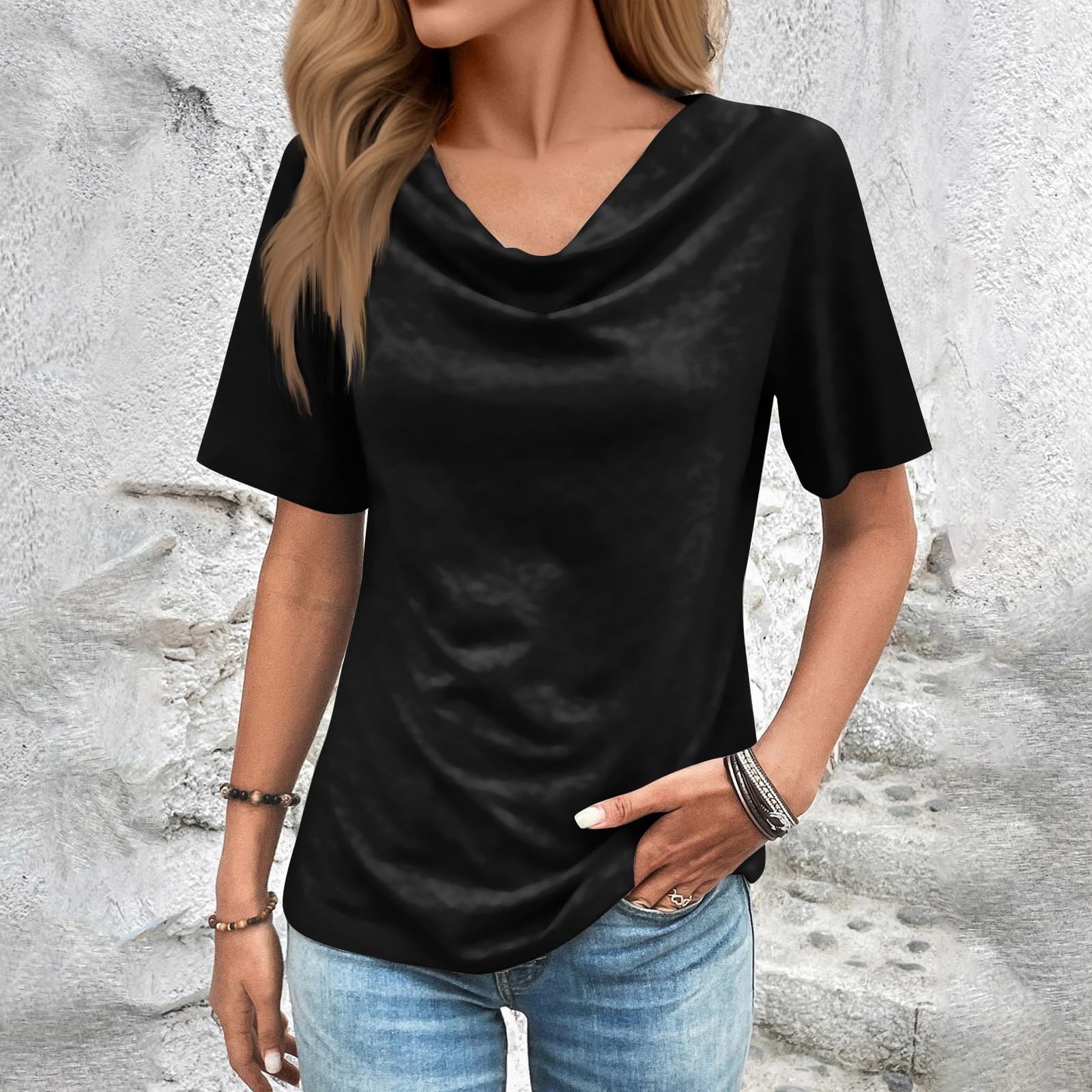 black t shirt tunic