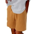 thumbnail image 3 of CHENge Women's 5" Inseam Cotton Shorts Drawstring Waist Pocket Shorts Casual Everyday Lounge Wear for Women, 3 of 7
