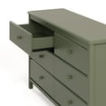 thumbnail image 6 of Storkcraft Alpine 6 Drawer Nursery Double Dresser, Olive, 6 of 14