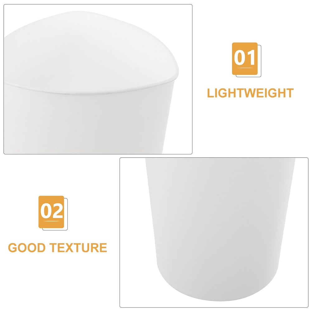 BESTYASH White Reusable Plastic Flower Bucket - Lightweight, Floral Holder for Arrangements and Storage