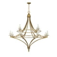 thumbnail image 3 of Director 12-Light Chandelier in Warm Brass, 3 of 6