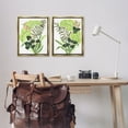 thumbnail image 3 of Stupell Industries Abstract Tropical Blooms Botanical & Floral Painting Gold Floater Framed Canvas Art Print Wall Art, 17 x 21, Set of 2, 3 of 10