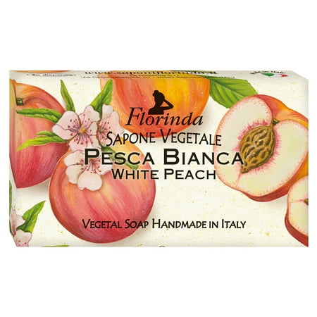 Passion Peach - Florinda Fruit's Passion White Peach Vegetal Soap Bar 100g 3.5oz