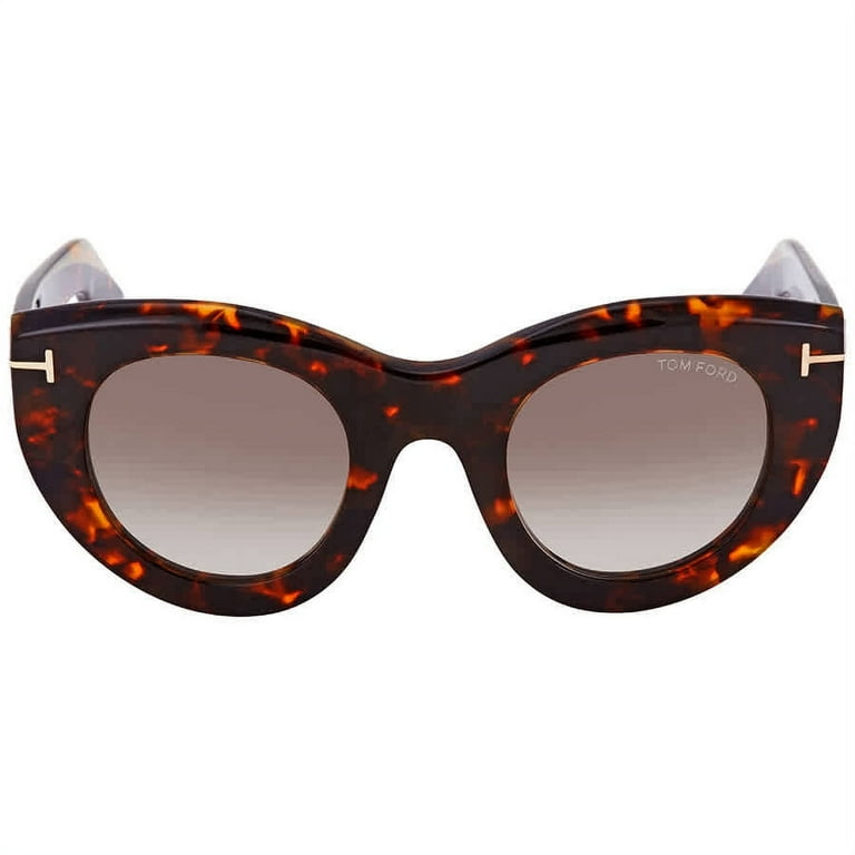 Tom Ford FT0583 55F Marcella 02 Havana Cat Eye Sunglasses