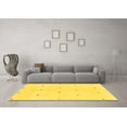 thumbnail image 3 of Ahgly Company Indoor Rectangle Solid Yellow Modern Area Rugs, 3' x 5', 3 of 4