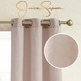 thumbnail image 2 of Jessica Simpson Groovy Paisley Grommet Window Curtains with Tiebacks, Blush Pink, 38" x 84", 2 of 6
