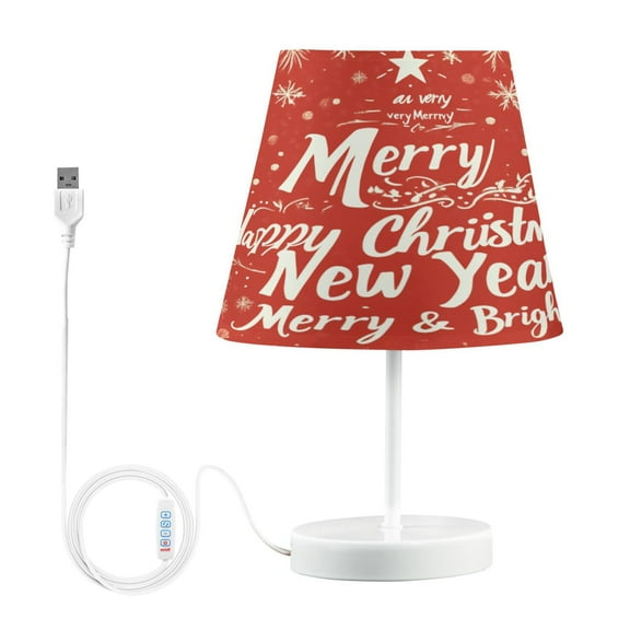 BZSMCE Table Lamp Creative Leaf and Snowflak for Merrh Christmas Simple Pattern Night Light