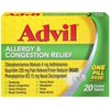 6 Pack - Advil Allergy & Congestion Relief Tablets 20 Tablets