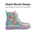 thumbnail image 2 of Botas DREAM PAIRS para Niñas con Brillo y Hebilla en el Tobillo Arcoíris Talla 4 para Niñas Grandes, 2 of 5