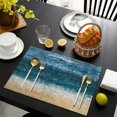 thumbnail image 7 of Set of 4 Black Blue Grey White Placemats - Modern Abstract Art Table Mats, Heat Resistant Washable Table Place Mats - Perfect for Dining Table - Royal Gray, 7 of 7