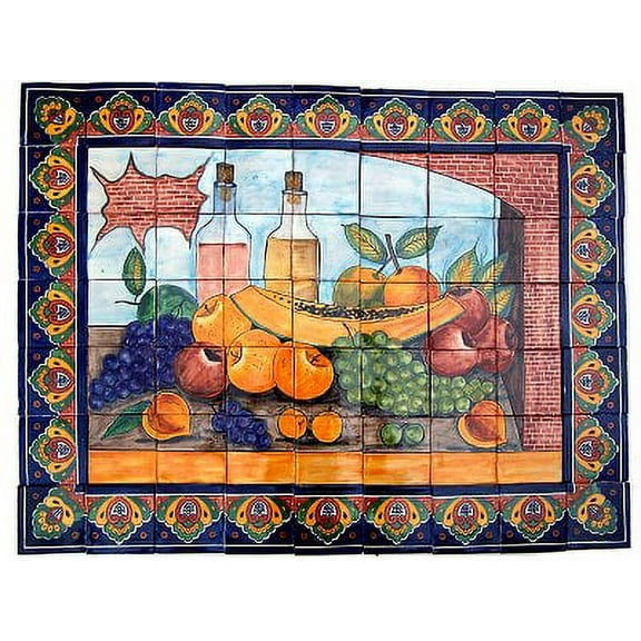 Bodegon Clay Talavera Tile Mural