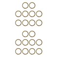 thumbnail image 1 of 20x Anillos Partidos de Latón CUTICAT Cadena de llaveros divididos, 1 of 8