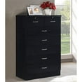 thumbnail image 2 of Pemberly Row Tall 7 Drawer Chest with 2 Locking Drawers in Black, 2 of 5