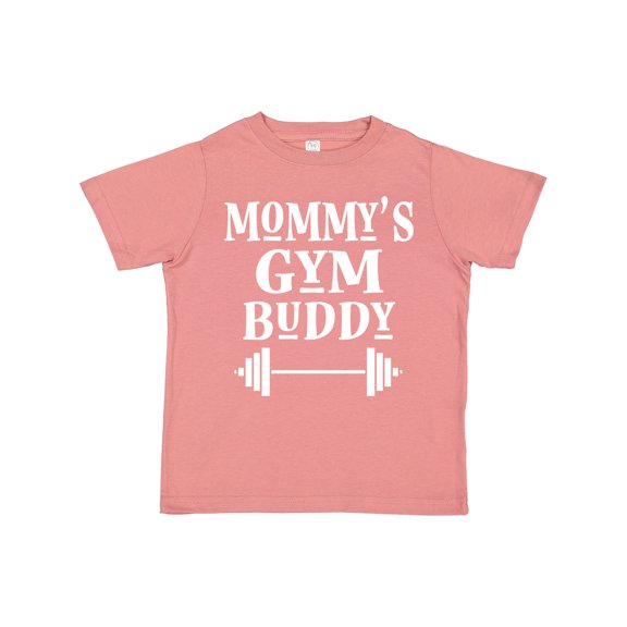 Inktastic Mommy Gym Buddy Fitness Gift Boys or Girls Toddler T-Shirt