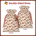 thumbnail image 2 of Honeii Cowboy Western Print Small Burlap Bags,Christmas Drawstring Treat Bags Gift Bags Reusable Candy Goodie Wrapping Bags for Holiday Party Favors Supplies -Medium, 2 of 9