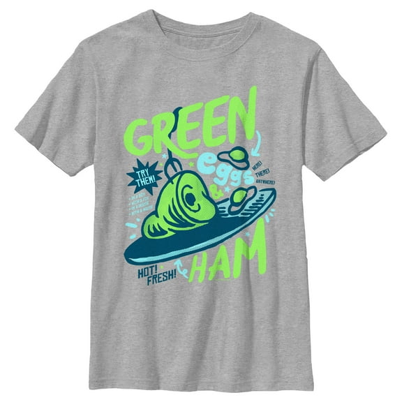 Boy's Dr. Seuss Green Eggs & Ham Poster Graphic T-Shirt