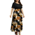 thumbnail image 3 of FOLUNSI Women Plus Size Dresses Short Sleeve Loose Ribbed Casual Long Maxi Dresses with Pockets M-4X, 3 of 6
