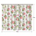 thumbnail image 5 of Pioneer Flower Floral Print Pattern Shower Curtain 84"x72", Bathroom Decorative Shower Curtain Set with 12 Hooks, Waterproof Washable, 5 of 6