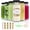 8fl.oz-6Pack, variant on 12oz Glass Bottles with Lids, 12 Pack - Reusable 360ml Portable Glass Bottles for Juicing, Water, Kombucha, Smoothies, Cold Brew, and Beverage Storage