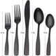thumbnail image 2 of Matte black silverware set, satin stainless steel cutlery set, 5-piece cutlery cutlery set,dishwasher safe, 2 of 3