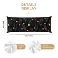 thumbnail image 3 of Lsque Galaxy Body Pillow Case Cover,Ultra-Soft Microfiber Bed Pillow Cases 20x54 inches,Elegant Bedding,Breathable Durable Pillow Cover with Envelope Closure, 3 of 8