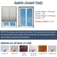 thumbnail image 3 of Keego No Drilling Cordless Cellular Shades Honeycomb Window Blinds Easy Installation Heat Insulating Noise Reducing Curtains Semi-Blackout Silver, 37.0"w x 42"h, 3 of 8