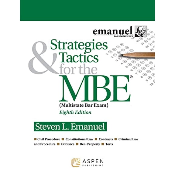 Pre-Owned Strategies & Tactics for the MBE (Emanuel Bar Review) (Bar Review Series), 9781543839395, 1543839398, Paperback, 8 edition