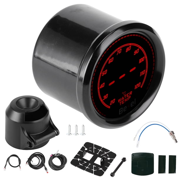 Led Car Gauge 2in/52mm LED Water Temperature Gauge Meter Car Instrument ...
