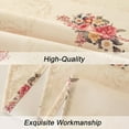 thumbnail image 4 of Vintage Pink Floral Rectangle Tablecloth Shabby Chic Flower Table Cloth Spring Table Cover Waterproof for Dinner Kitchen Picnic, Beige, 60x120 Inches, 4 of 6