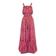 thumbnail image 5 of Jessica Simpson Women's Delene Smocked Wide Leg Jumpsuit, 30.5" Inseam, Sizes XS-XL, 5 of 5
