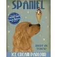 thumbnail image 2 of Fab Funky 20x24 Gold Ornate Wood Framed with Double Matting Museum Art Print Titled - Cocker Spaniel, Golden, Ice Cream, 2 of 4