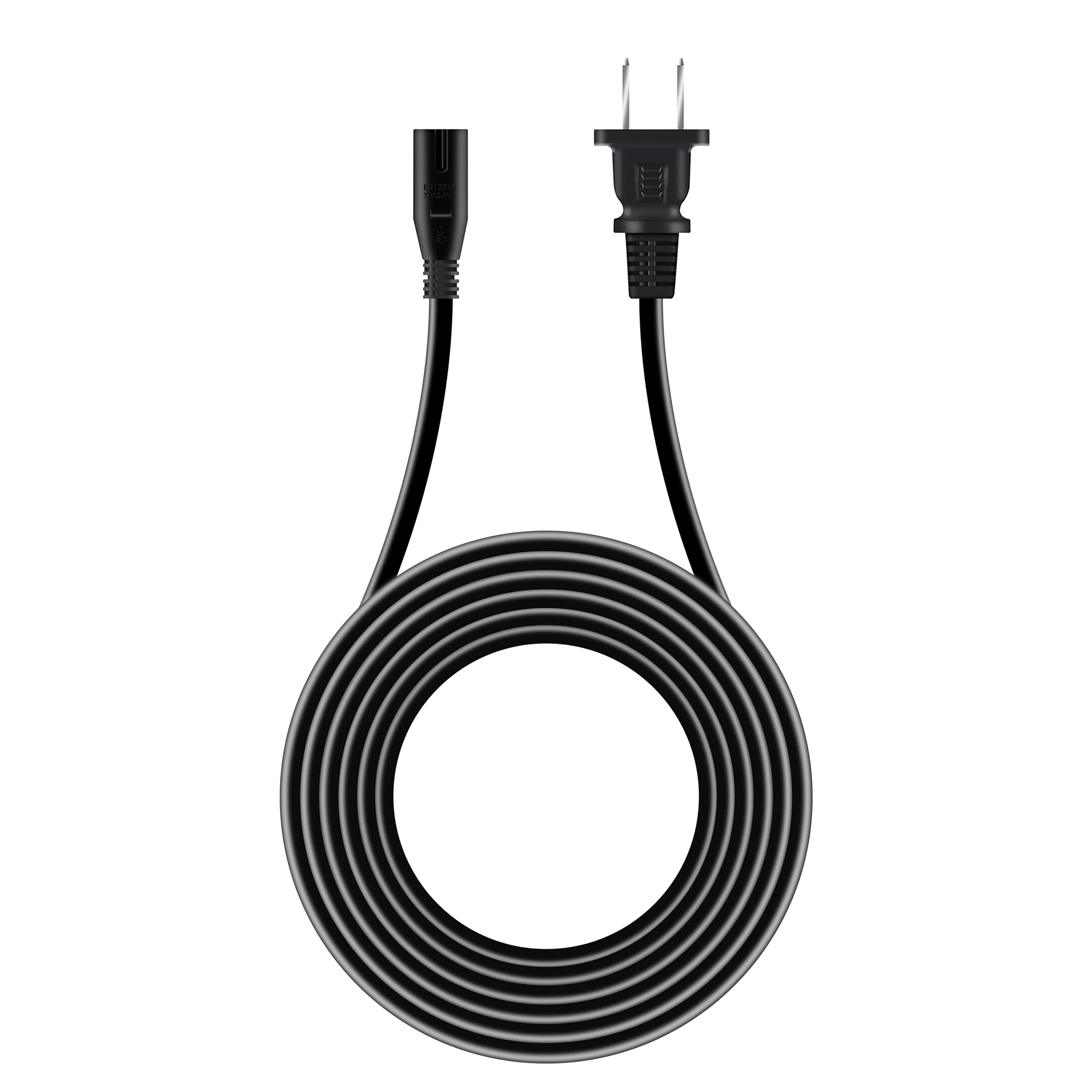 Mains Power Cable for Bang & Olufsen B&O Black 2 Metres 