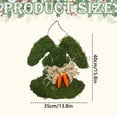 thumbnail image 2 of 1 Pcs Artificial Hanging Bunny Wreath, Artificial Hanging Wreath, Decorated with Carrots Flower Blooms Bunny Easter Bunny Decorations Spring Indoor Home Decor Bunny Figurines, 2 of 7
