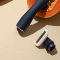 thumbnail image 5 of Freya Vee Razor + Vibe 2-in-1 Starter Kit, 2 blades refills. Safely designed vibrator handle personal messager, 6 modes, Body-safe silicone curved. IP7 Water resistant. Quiet & Discreet for travel, 5 of 7