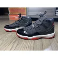 thumbnail image 4 of A i r-Jor-dan 11 Bred Shoes Black Red Playoff High Retro 2001 Release Sz 11 Vintage, 4 of 6