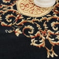 thumbnail image 4 of Superior Classic Elegant Floral Medallion Power-Loomed Indoor Area Rug, Midnight Blue, 5' x 5' Square, 4 of 7