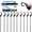 Black, variant on XSTRAP STANDARD 10PK Bungee Cords 32-Inch Heavy Duty Bungee Cords with Hooks, Ideal for Outdoor, Tarp Covers, Canvas Canopies, Motorcycle, Luggage Rack, Cargo