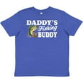 thumbnail image 3 of Inktastic Daddy's Fishing Buddy with White Text Youth T-Shirt, 3 of 5