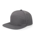 thumbnail image 2 of Men Flat Brim Adjustable Performance Hat Snapback Laser Perforated Baseball Cap, Lightweight Breathable Design Ideal for Running Cycling Gym or Summer Outdoor Sports, 2 of 4