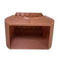thumbnail image 1 of Hermit Crab Hide 2-in-1 Cave Shelter Feeding Dish Crab Tank Hideout And Feeder with Dual Food Bowls Textured Climbing Ramp Viewing Window Accessory for Hermit Crab Tank, 1 of 8