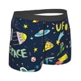 thumbnail image 3 of Balery Funny Spaceships Men's Boxer Briefs, Soft and Breathable Cotton Underwear with nylon Waistband-Medium, 3 of 9