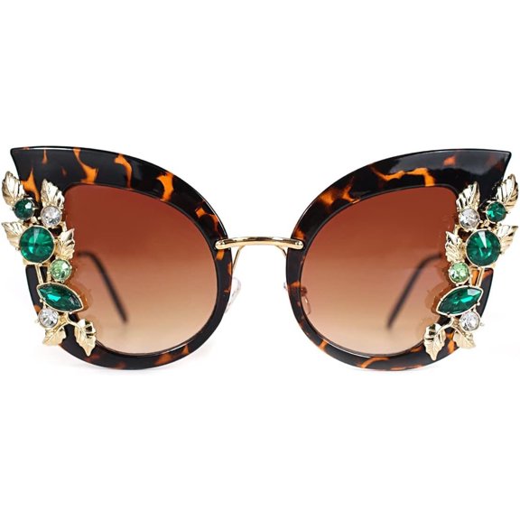 Jeweled Sunglasses, Funky Butterfly Shaped Sunglasses, Rhinestone Sunglasses for Women
